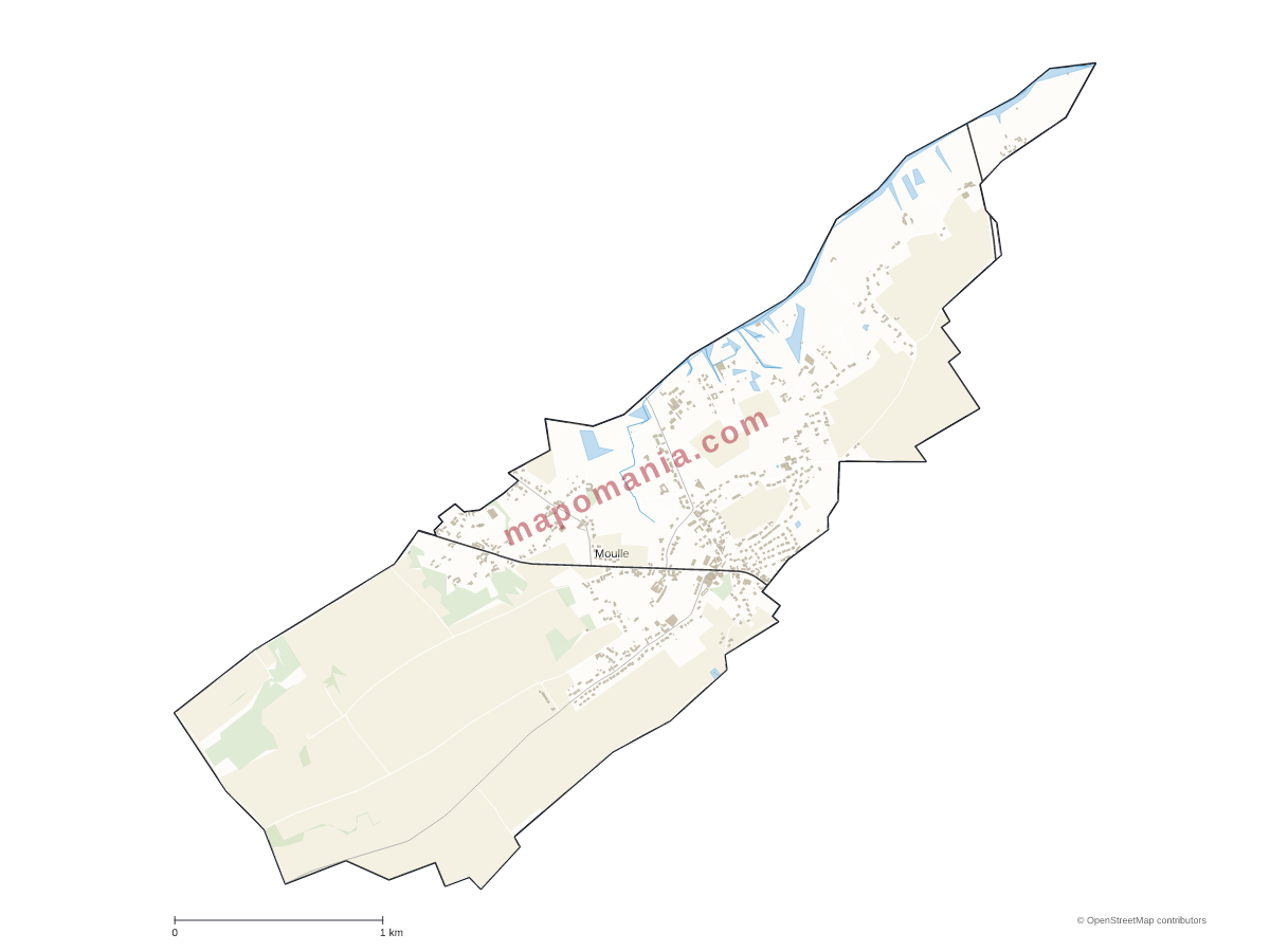 Carte de Moulle à personnaliser