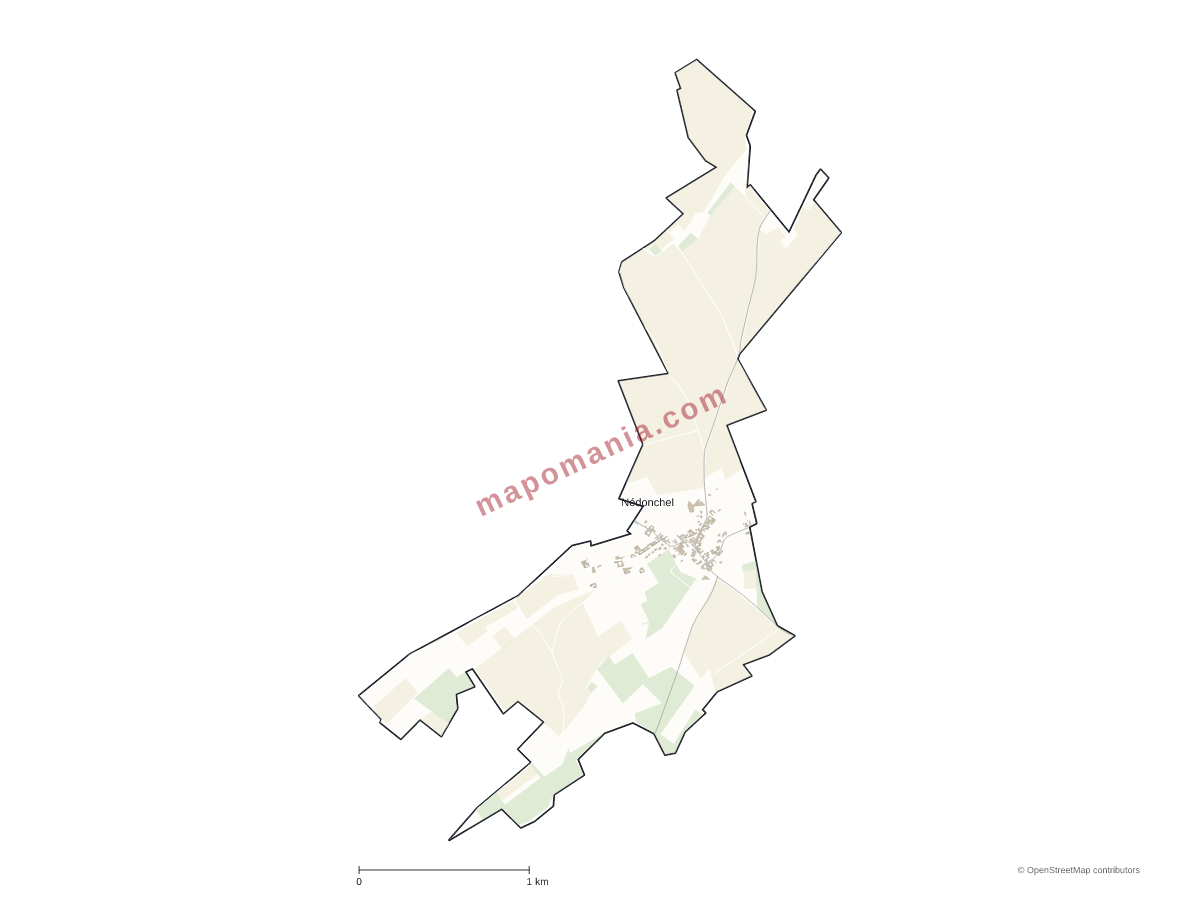 Carte de Nédonchel à personnaliser