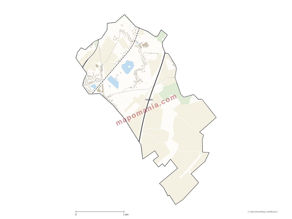 Carte de Nesles à personnaliser