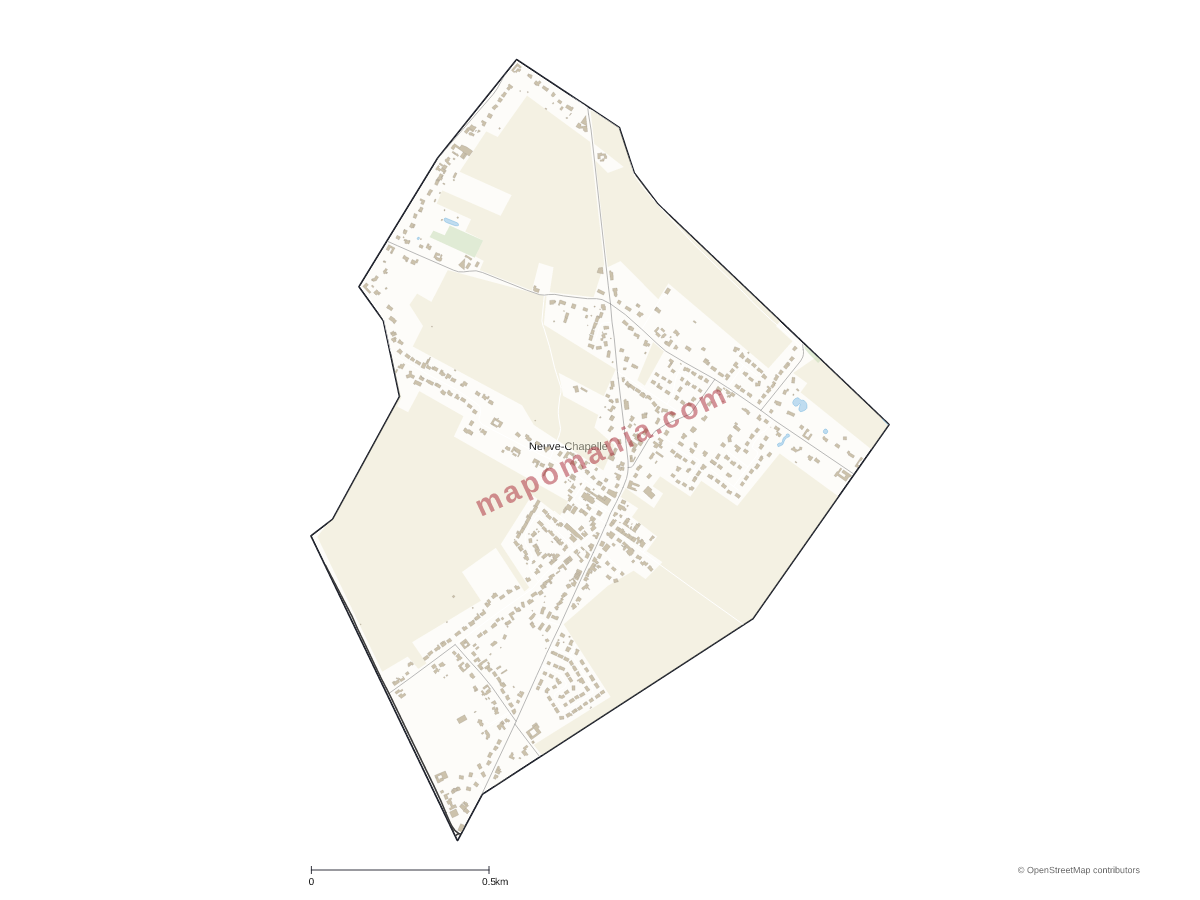 Carte de Neuve-Chapelle à personnaliser