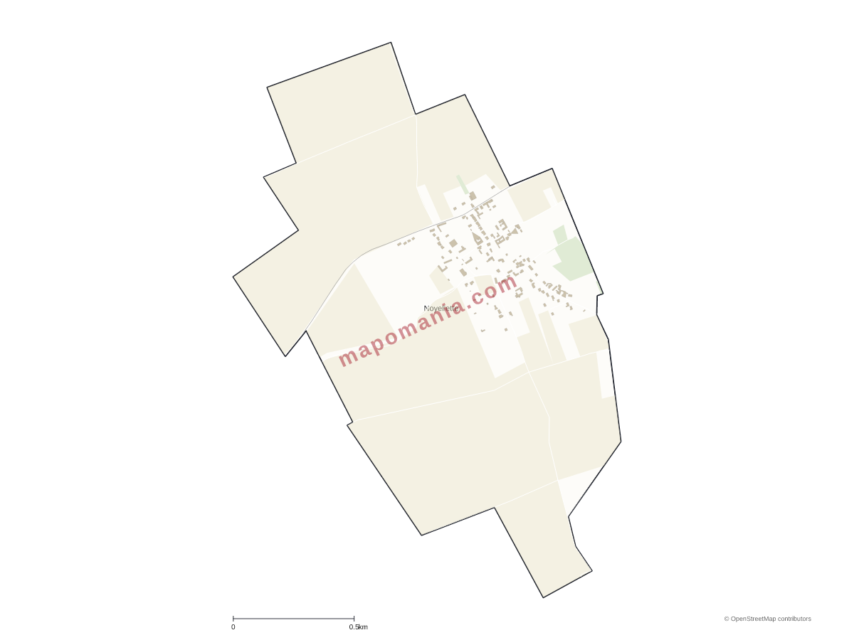 Carte de Noyellette à personnaliser