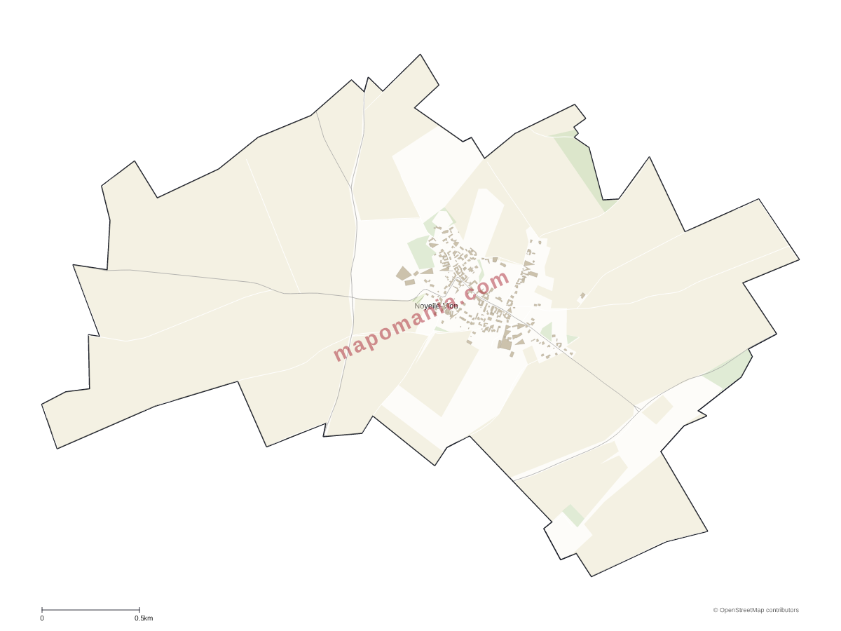 Carte de Noyelle-Vion à personnaliser