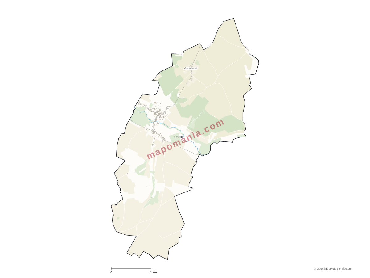 Carte de Orville à personnaliser