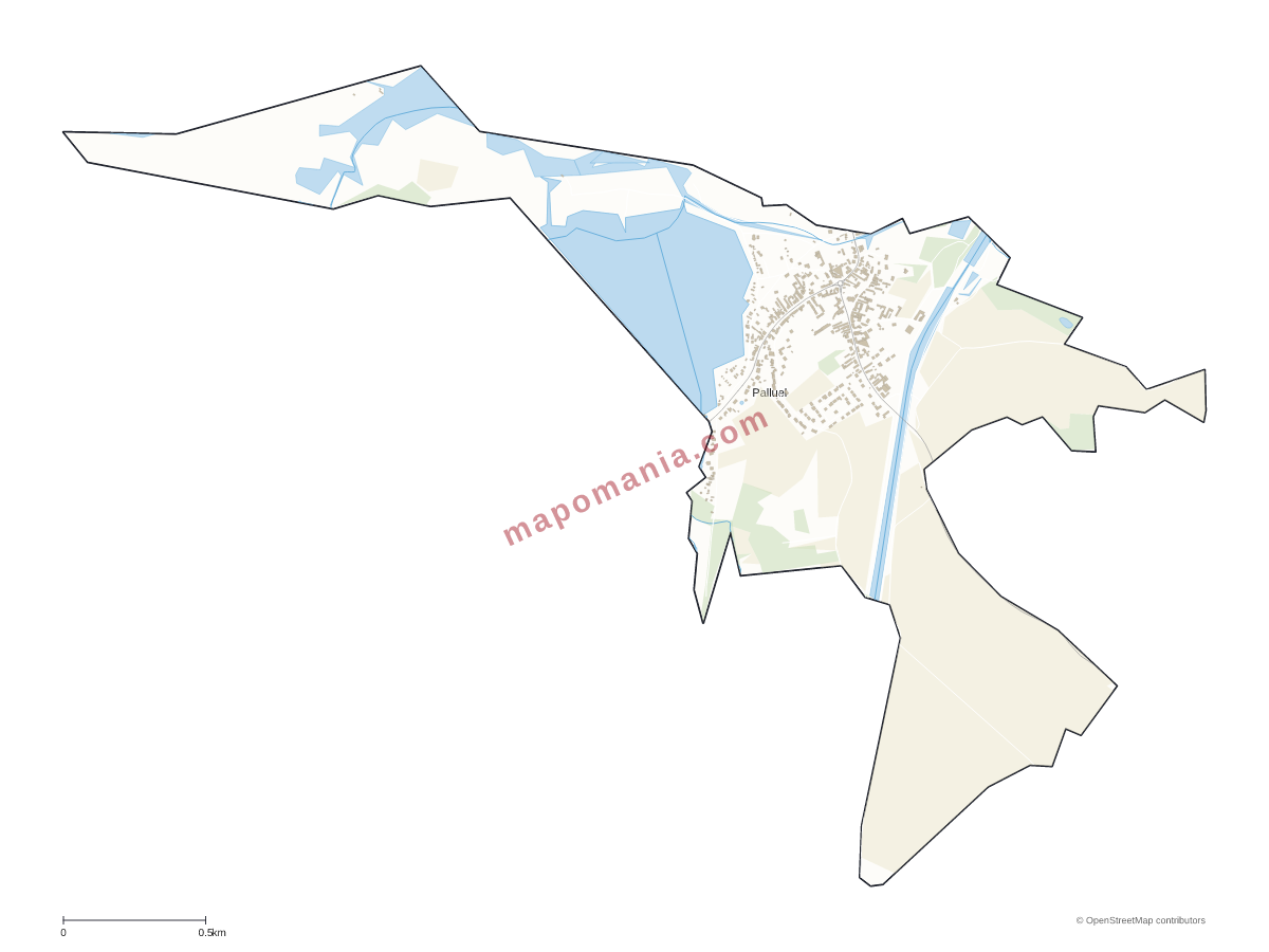 Carte de Palluel à personnaliser