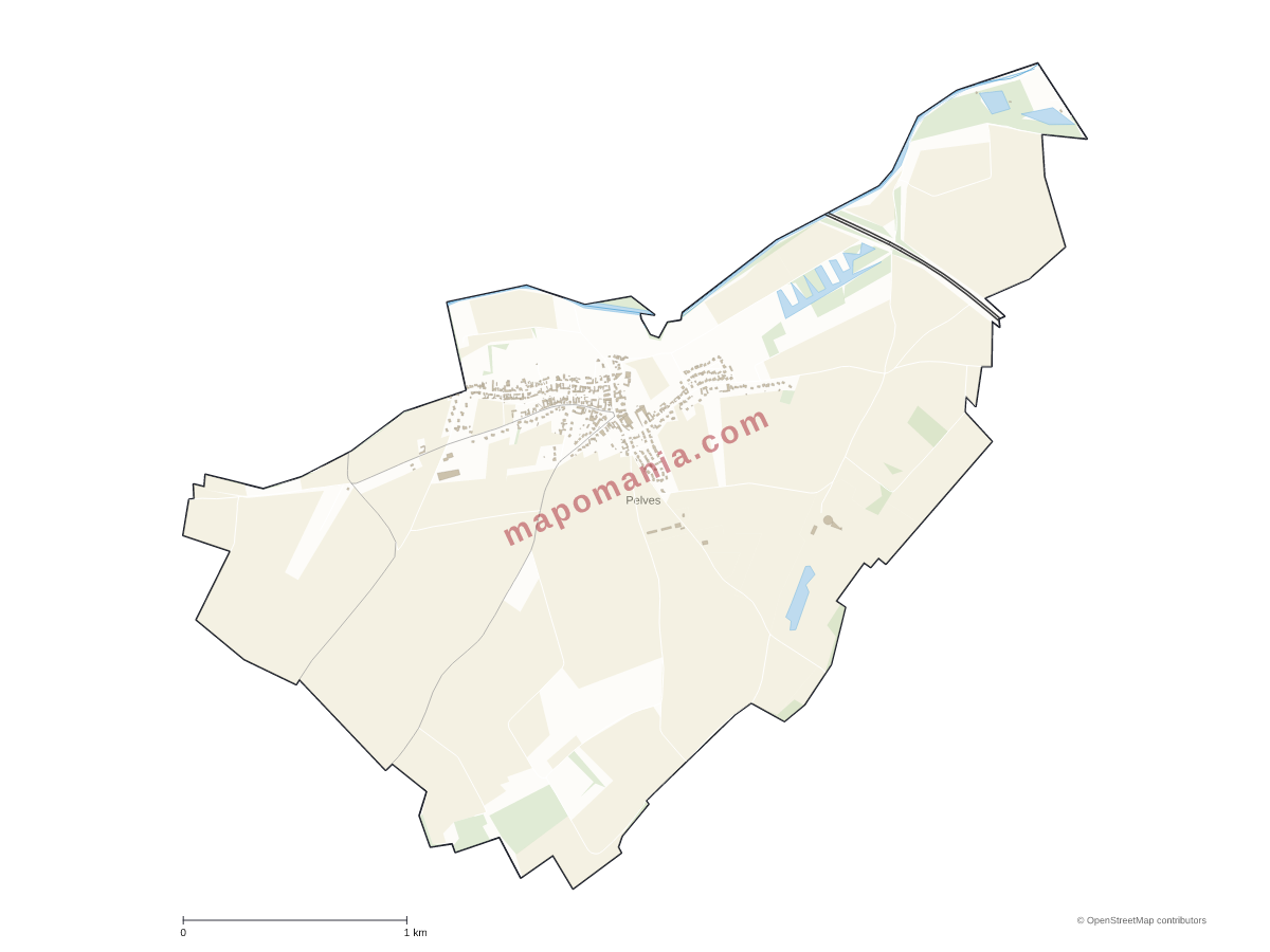 Carte de Pelves à personnaliser