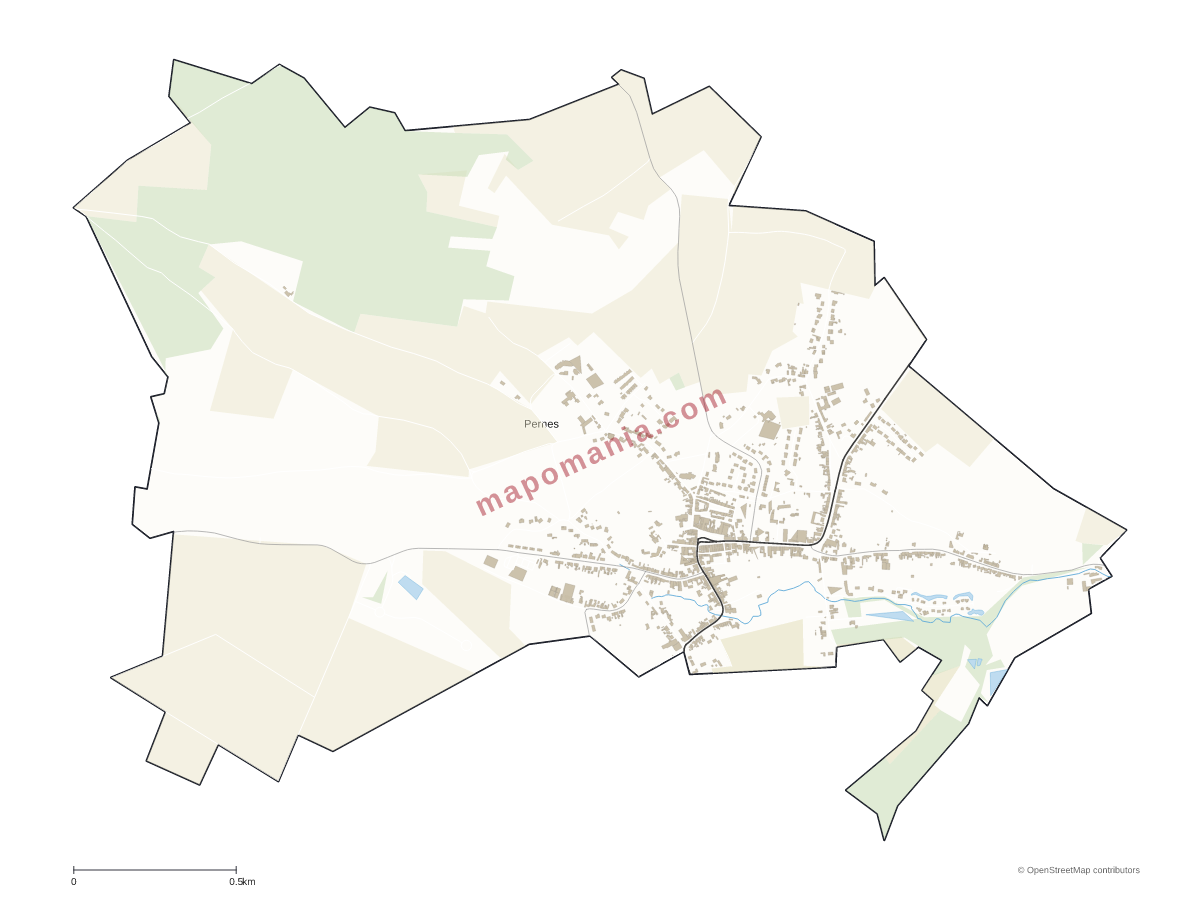 Carte de Pernes à personnaliser