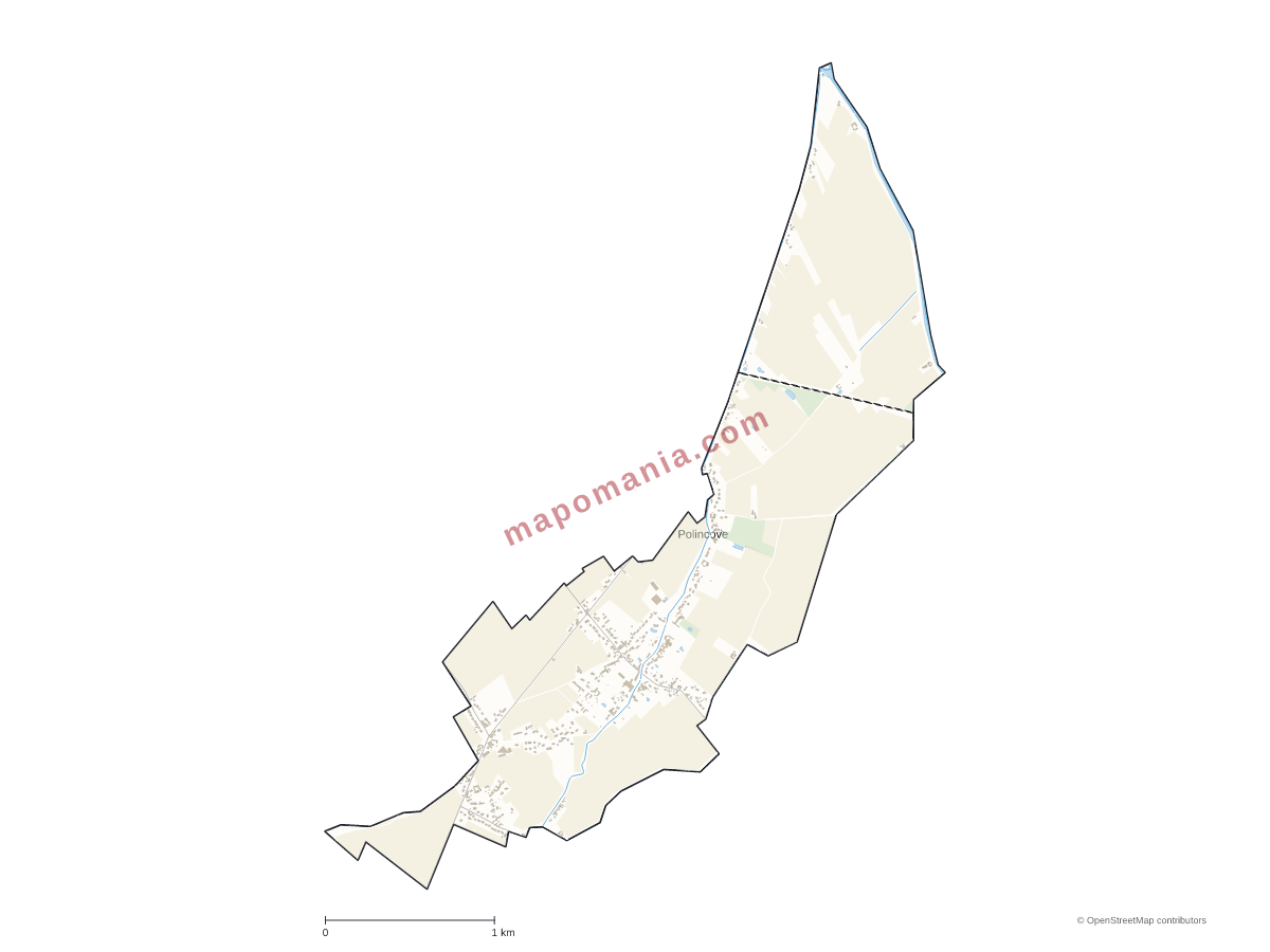Carte de Polincove à personnaliser