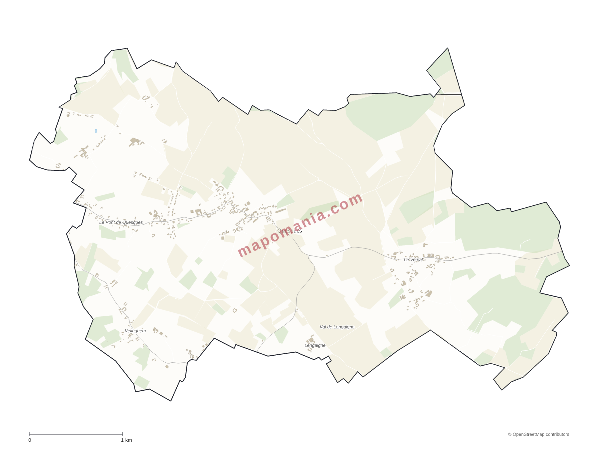 Carte de Quesques à personnaliser