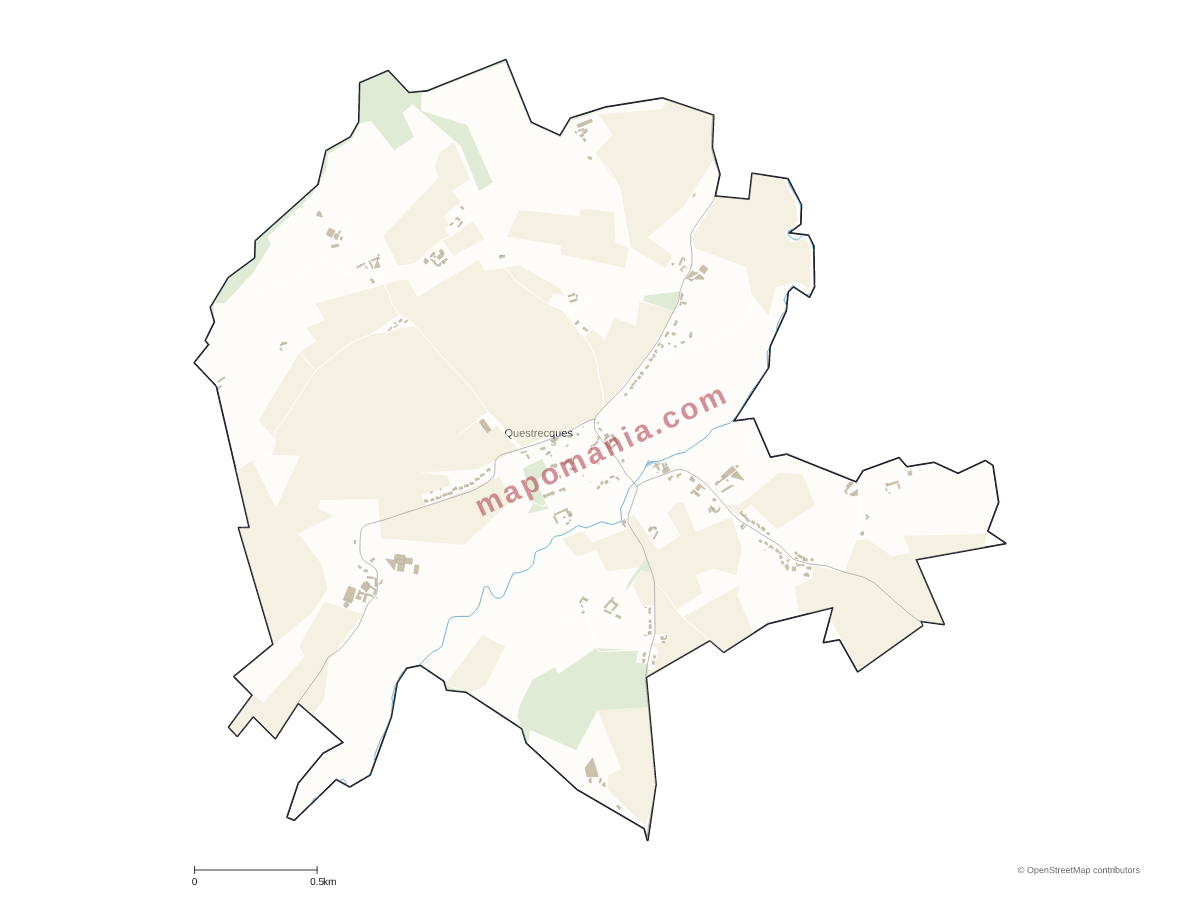 Carte de Questrecques à personnaliser