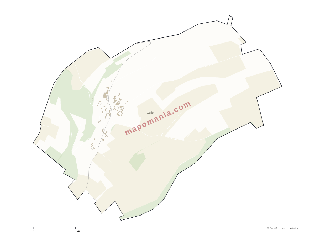 Carte de Quilen à personnaliser