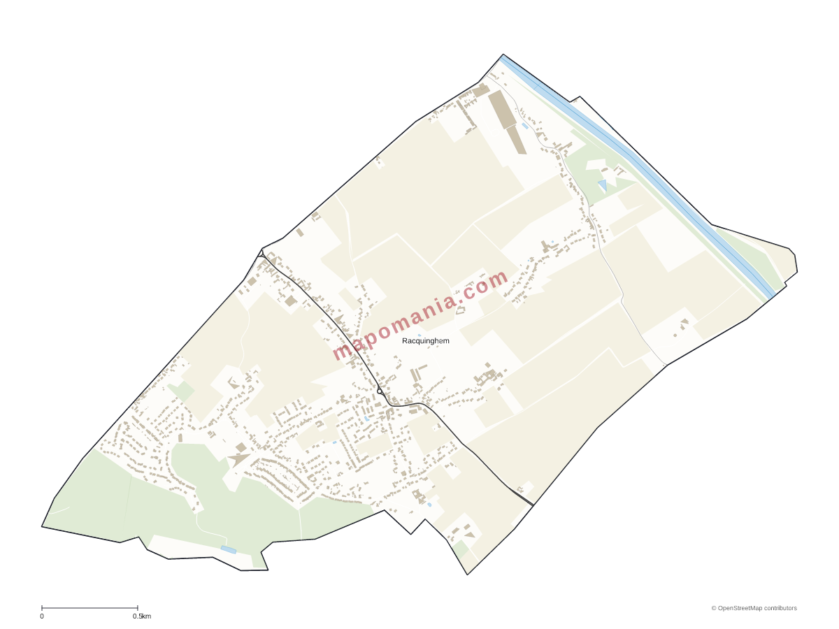Carte de Racquinghem à personnaliser