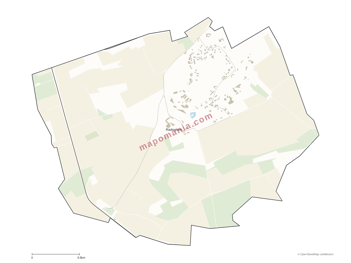 Carte de Radinghem à personnaliser