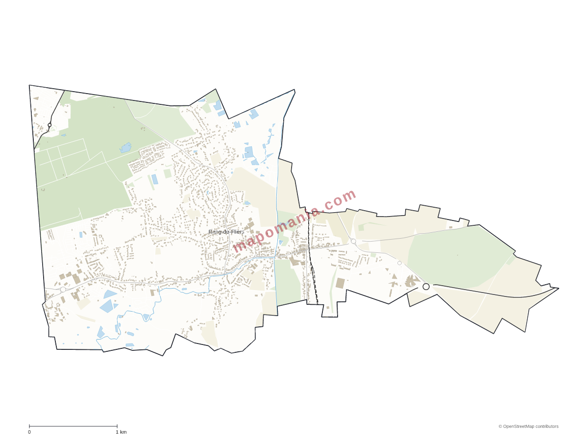 Carte de Rang-du-Fliers à personnaliser