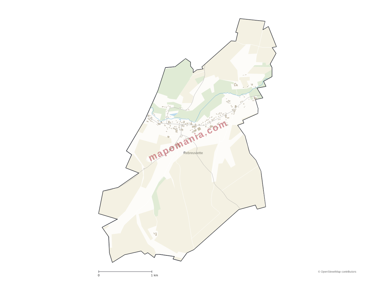 Carte de Rebreuviette à personnaliser