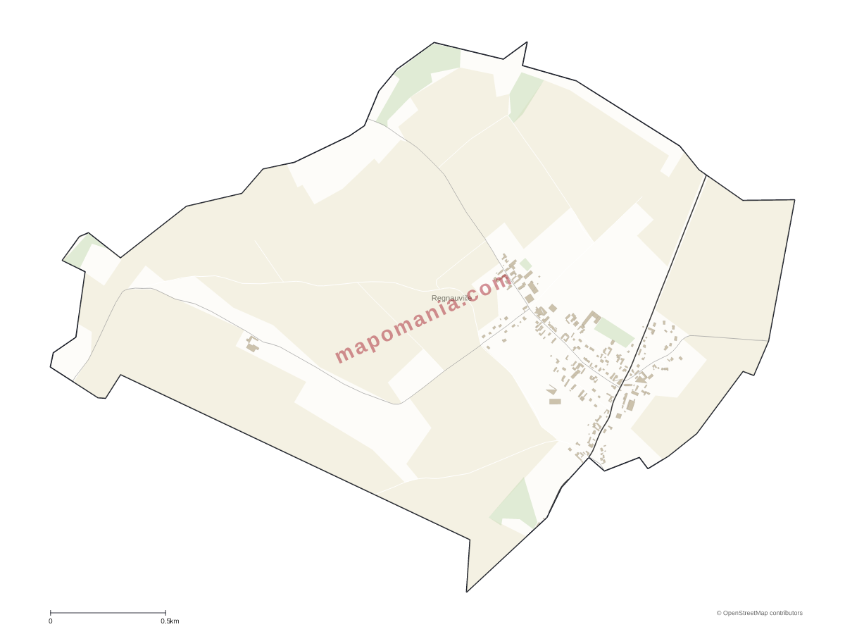 Carte de Regnauville à personnaliser