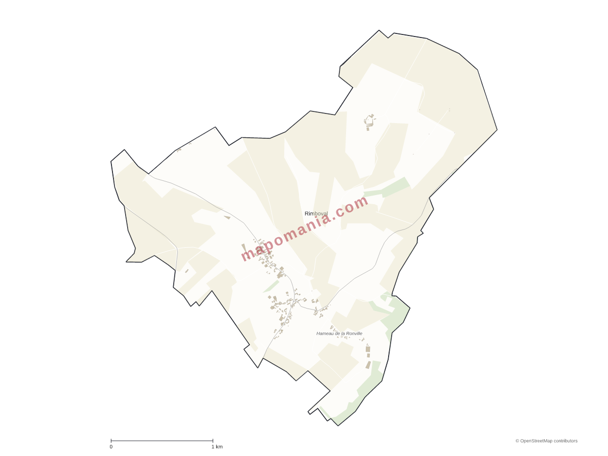 Carte de Rimboval à personnaliser