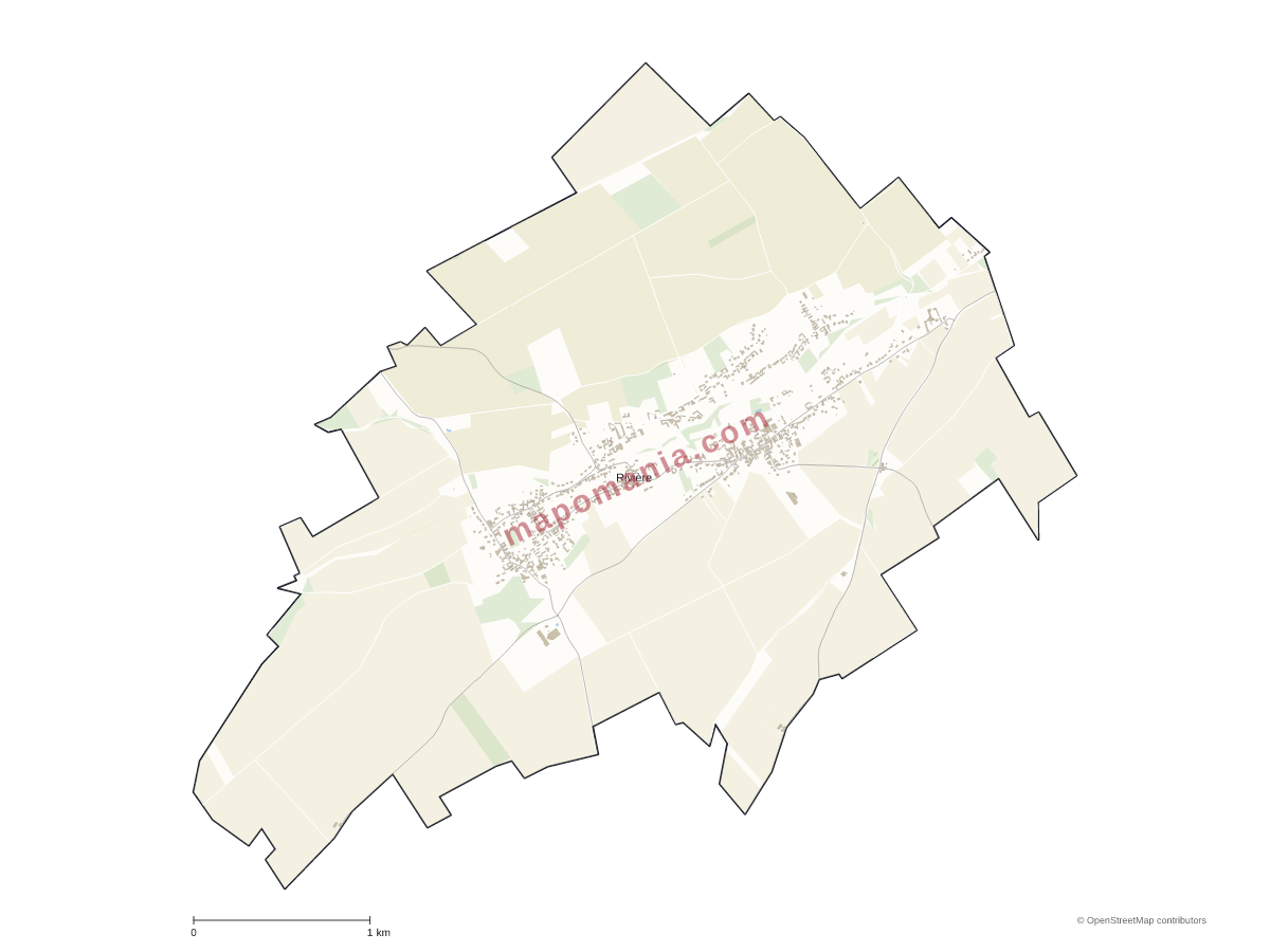 Carte de Rivière à personnaliser