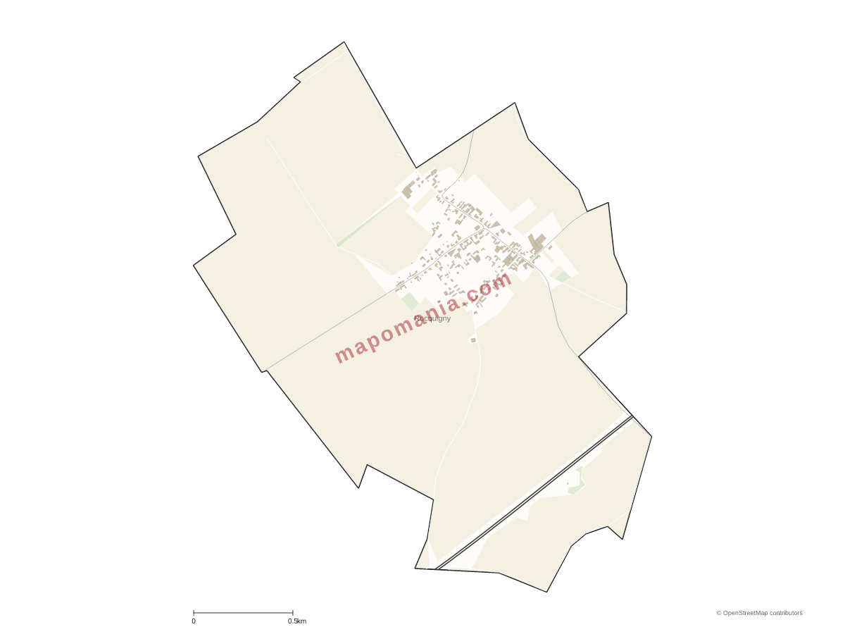 Carte de Rocquigny à personnaliser