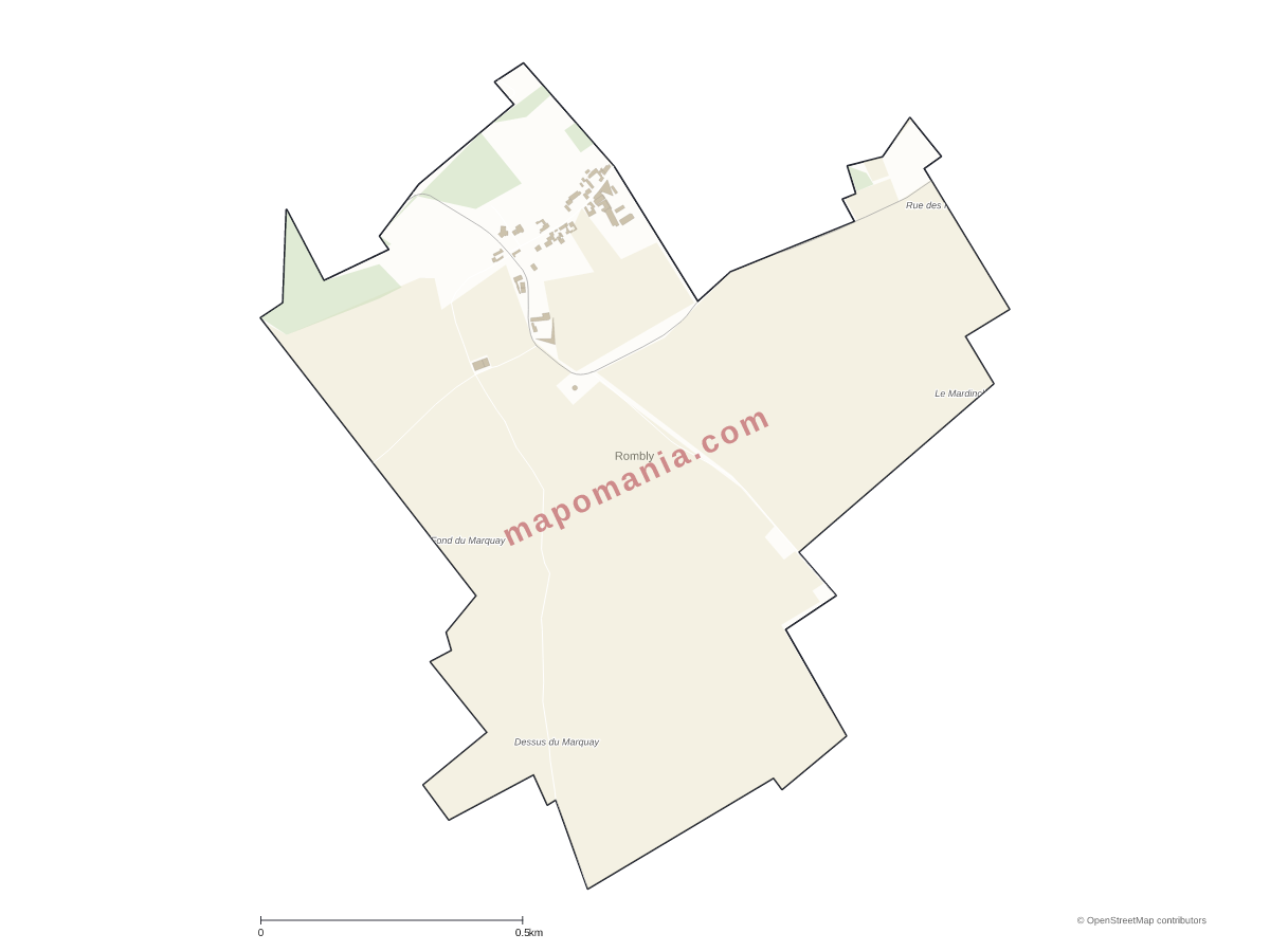 Carte de Rombly à personnaliser