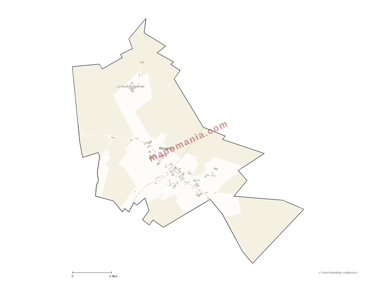 Carte de Rougefay à personnaliser