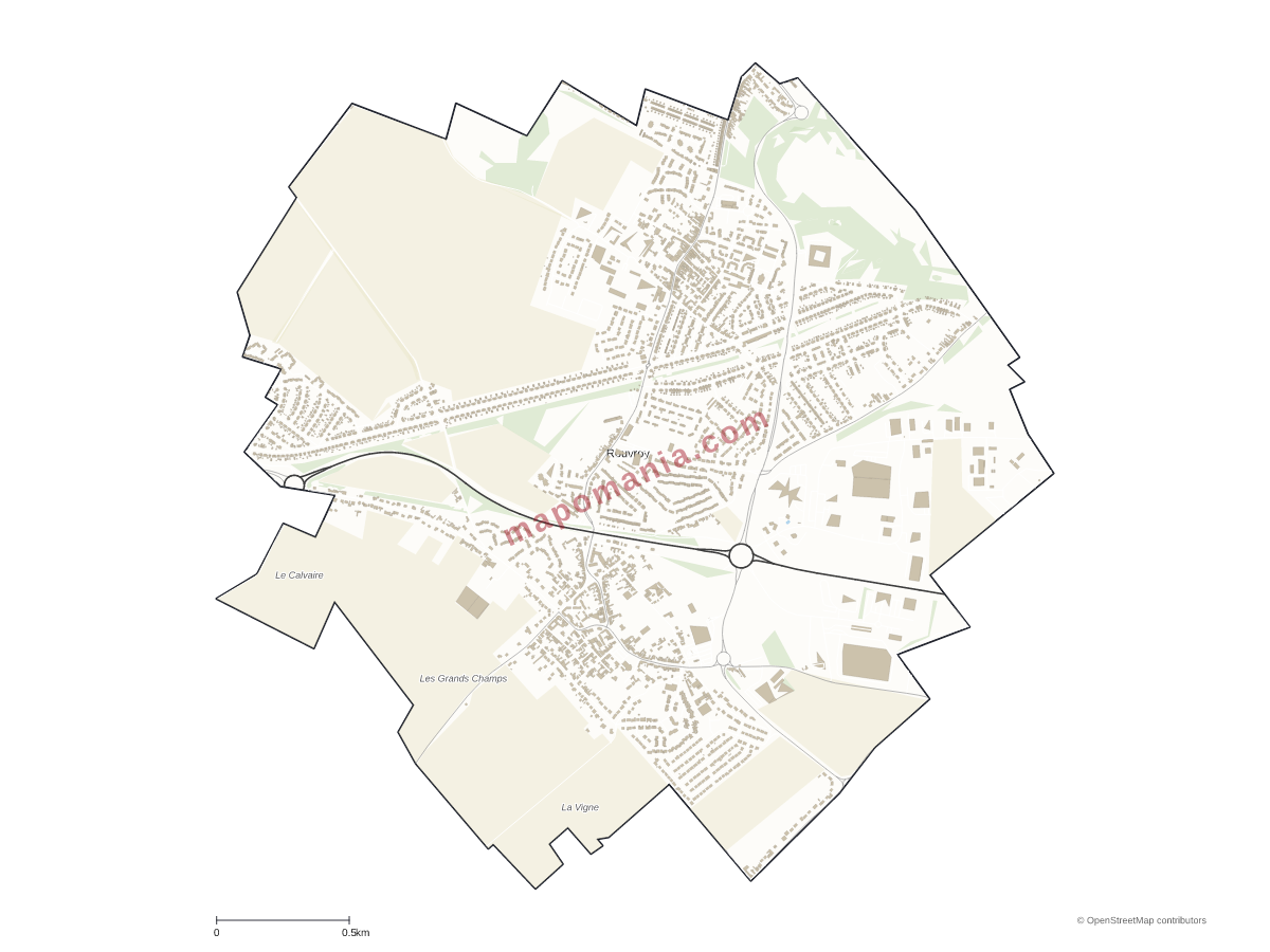 Carte de Rouvroy à personnaliser