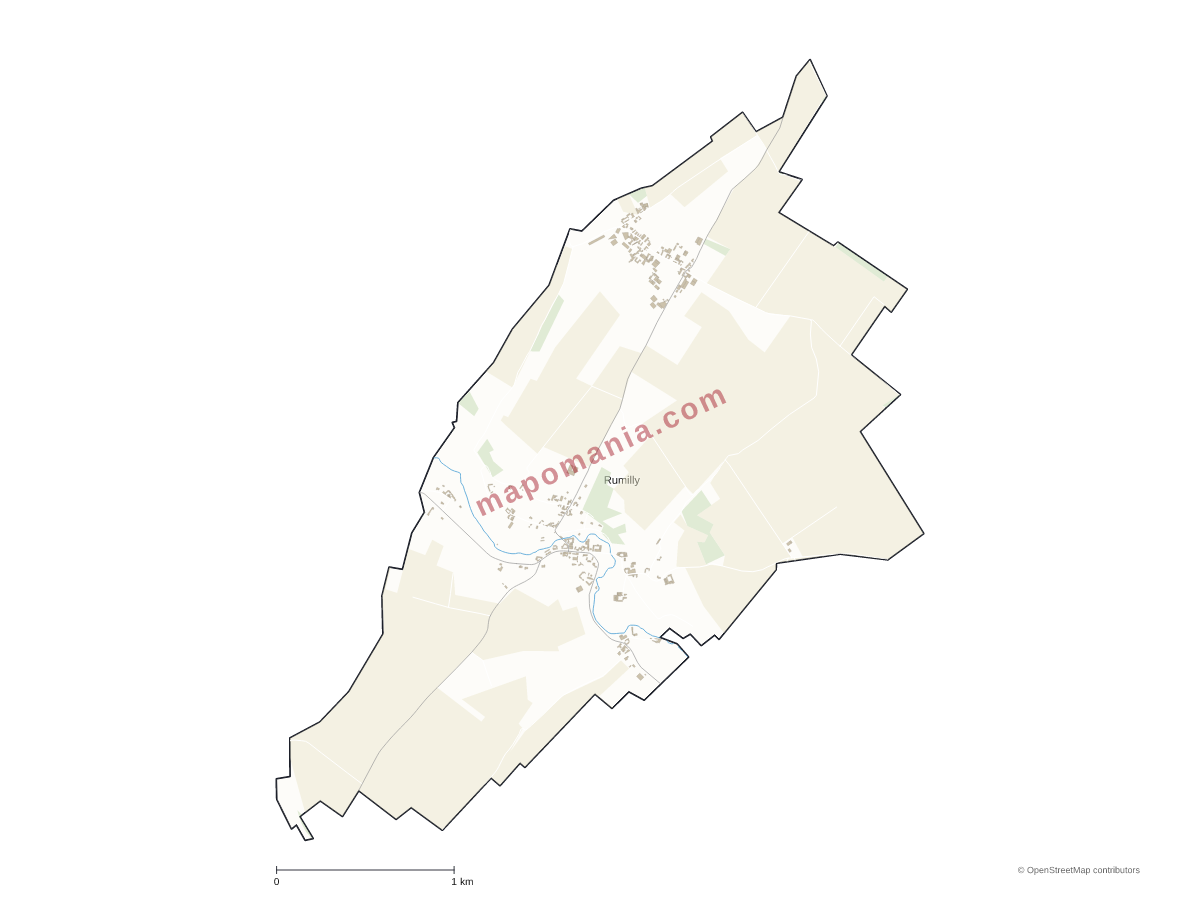 Carte de Rumilly à personnaliser