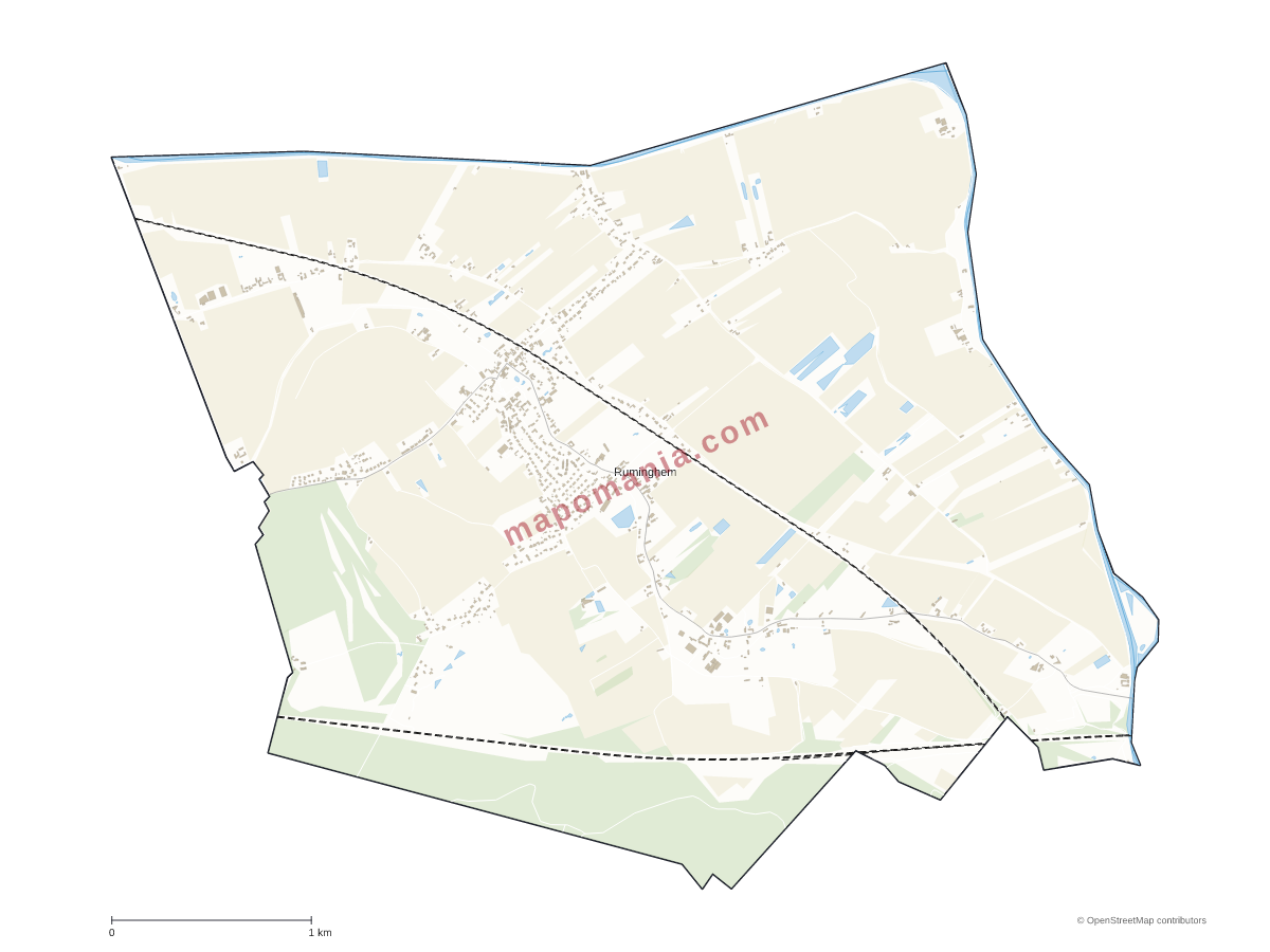 Carte de Ruminghem à personnaliser