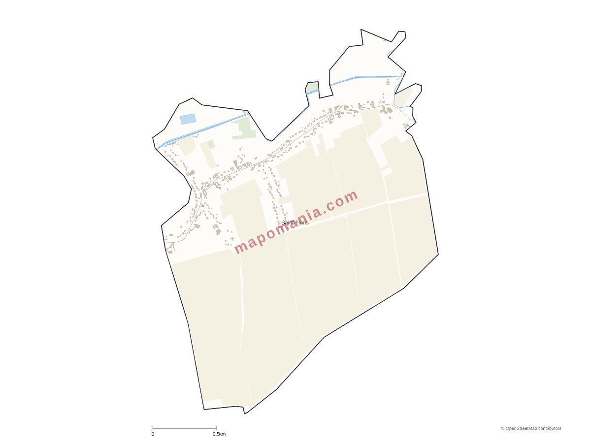 Carte de Saint-Floris à personnaliser