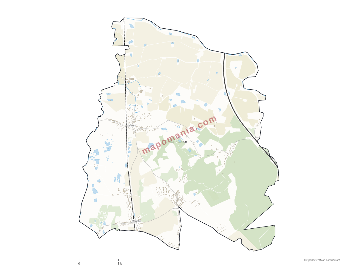 Carte de Saint-Josse à personnaliser