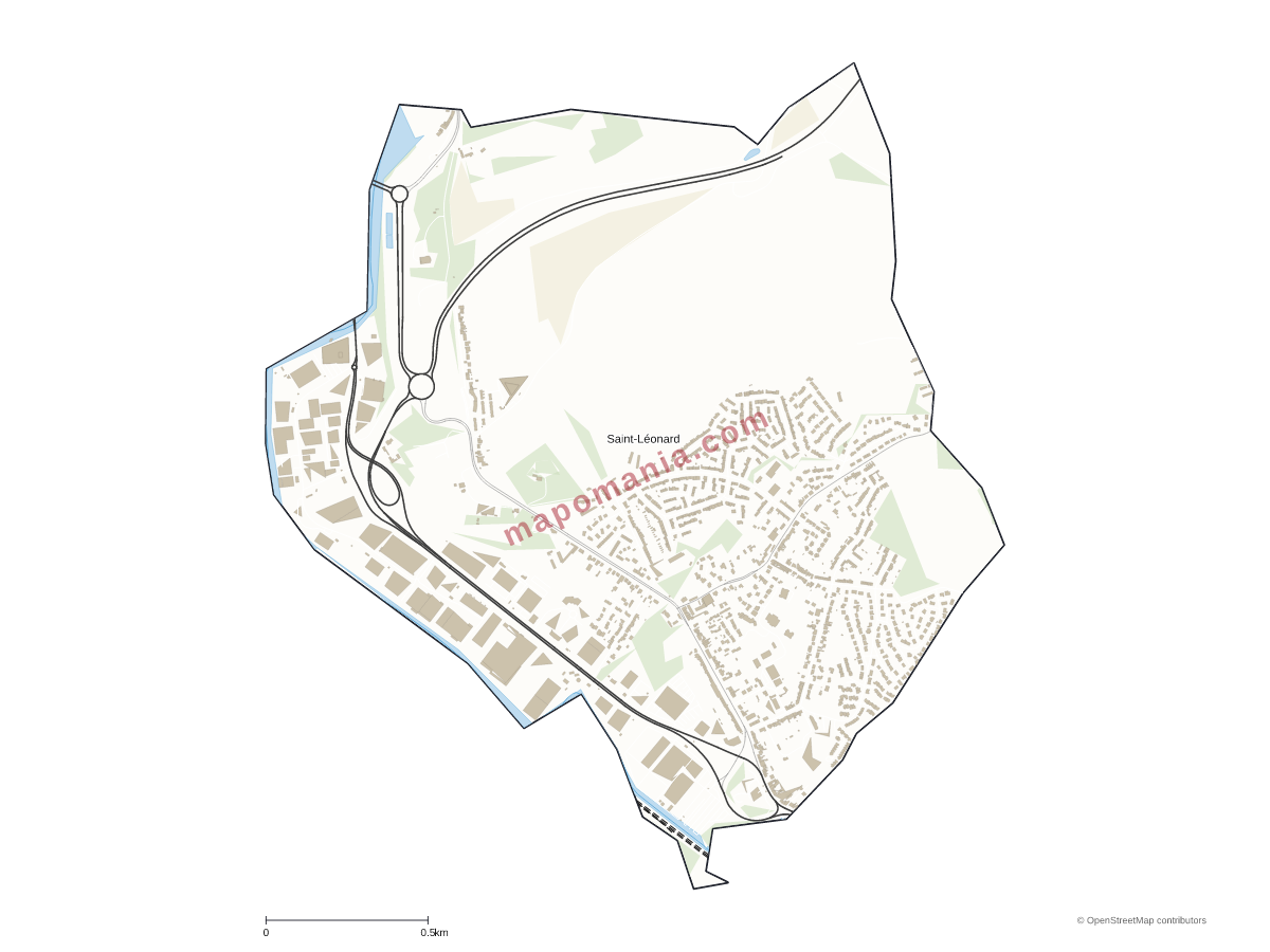 Carte de Saint-Léonard à personnaliser