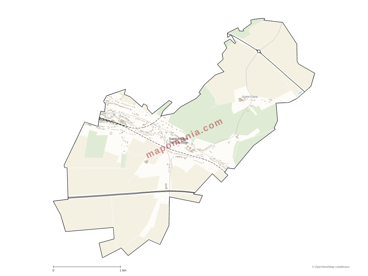 Carte de Saint-Michel-sur-Ternoise à personnaliser