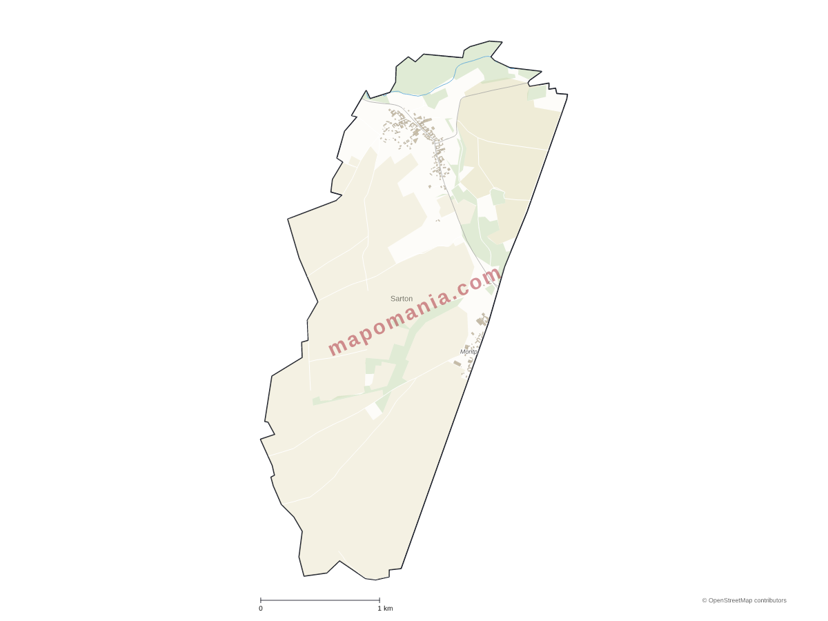 Carte de Sarton à personnaliser