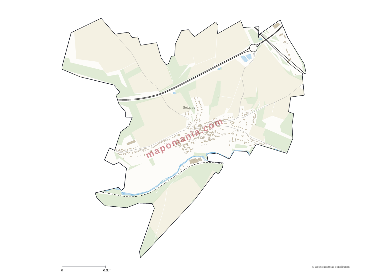 Carte de Setques à personnaliser