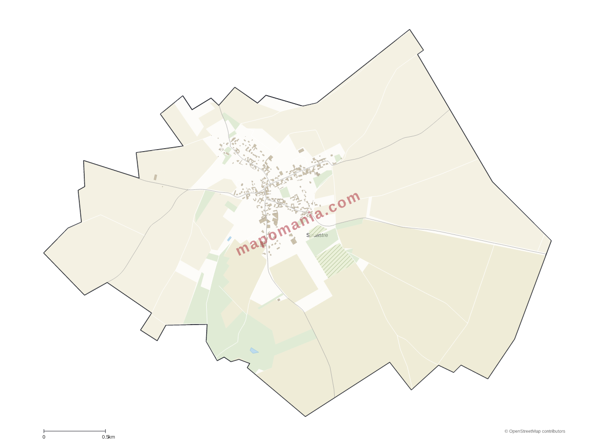 Carte de Souastre à personnaliser
