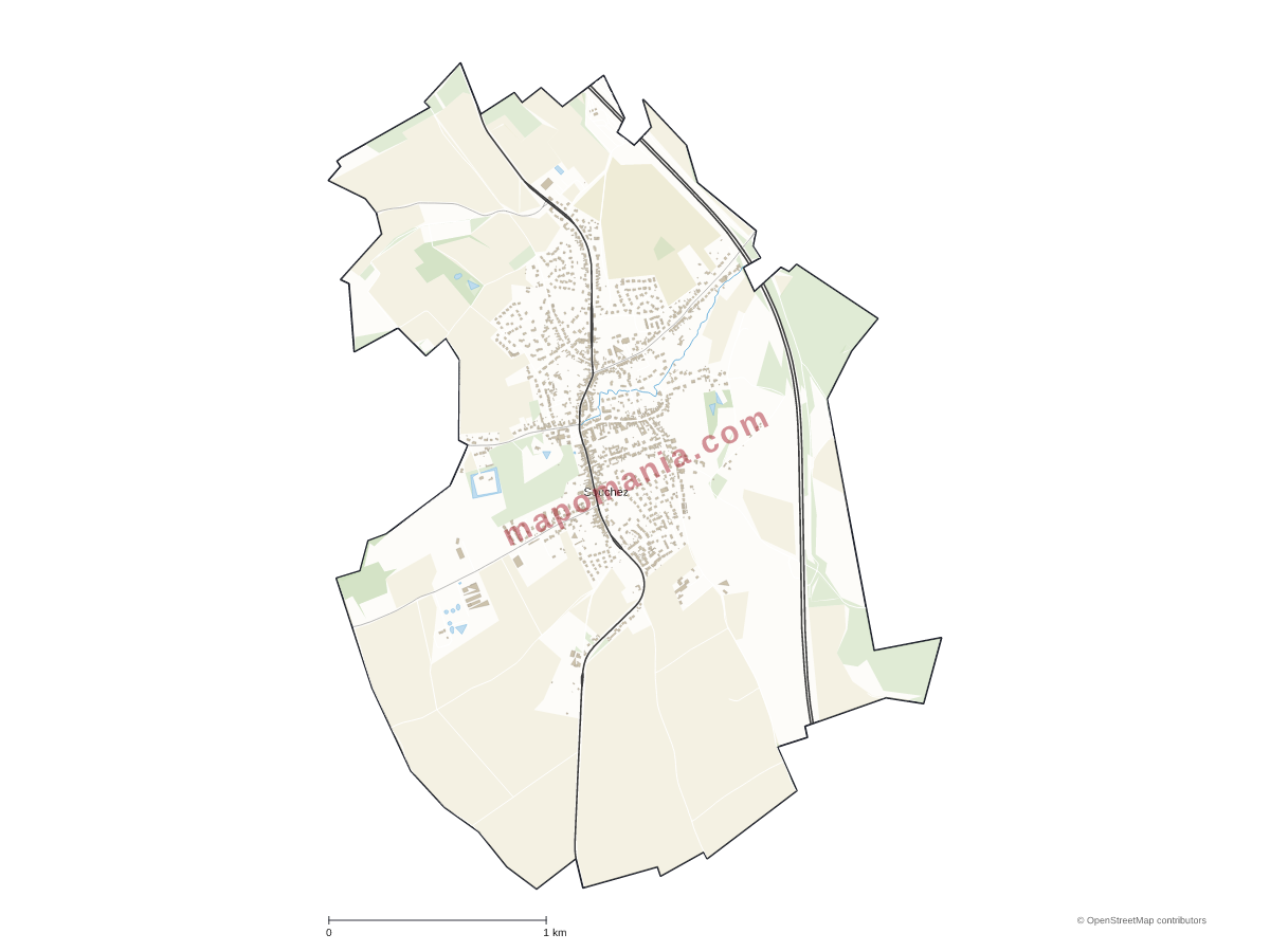 Carte de Souchez à personnaliser