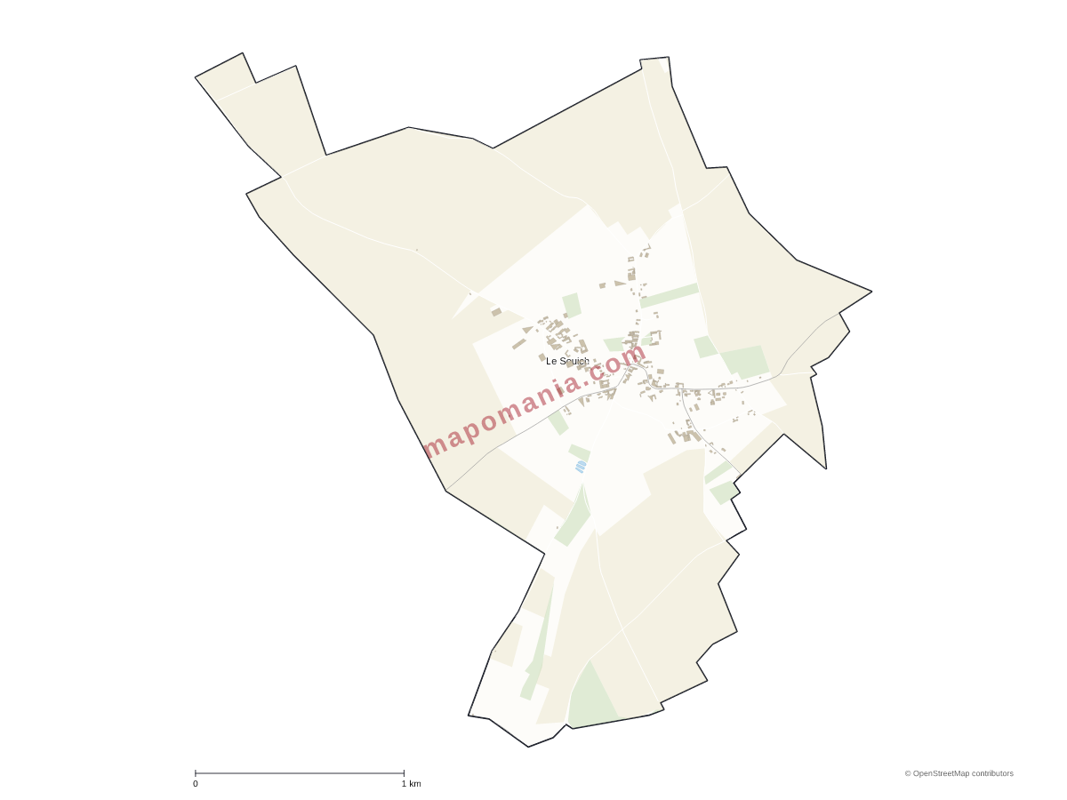 Carte de Le Souich à personnaliser