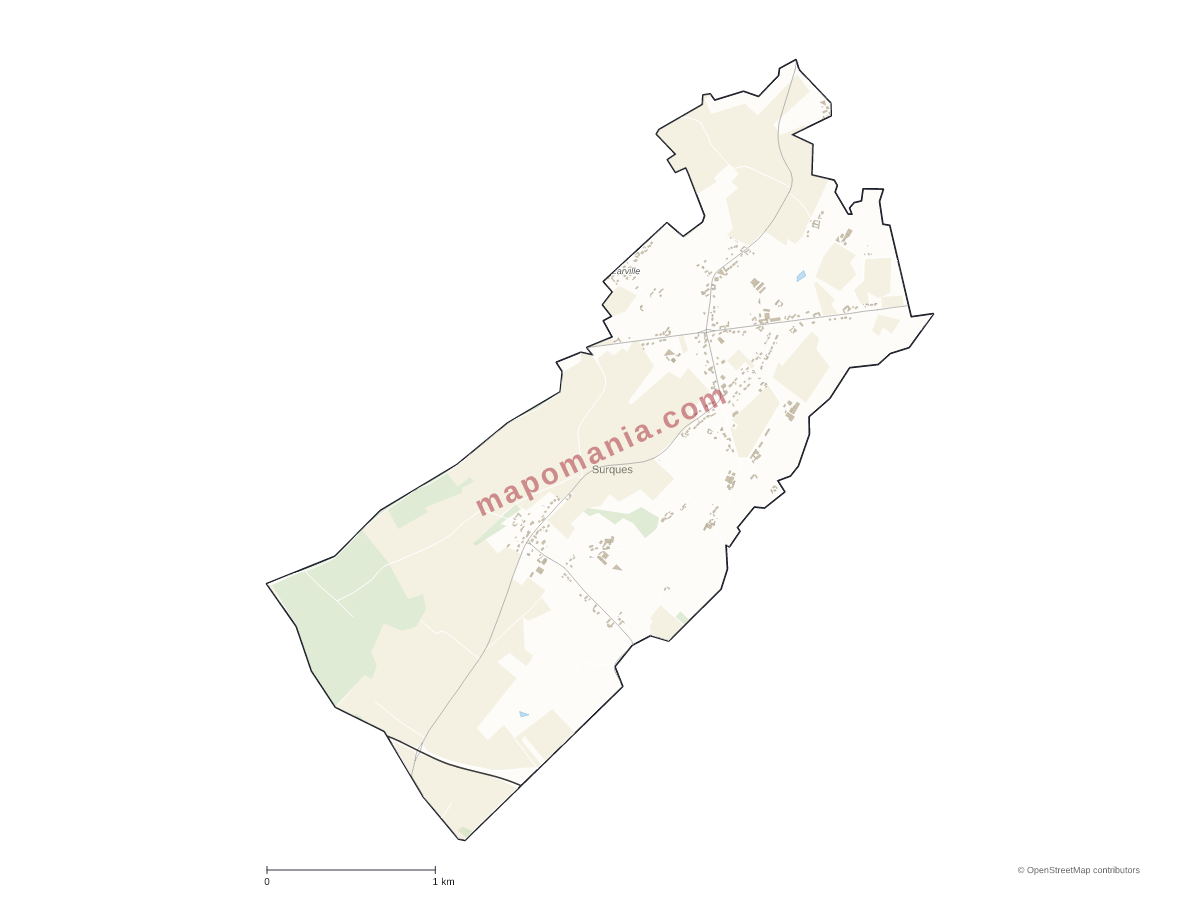 Carte de Surques à personnaliser