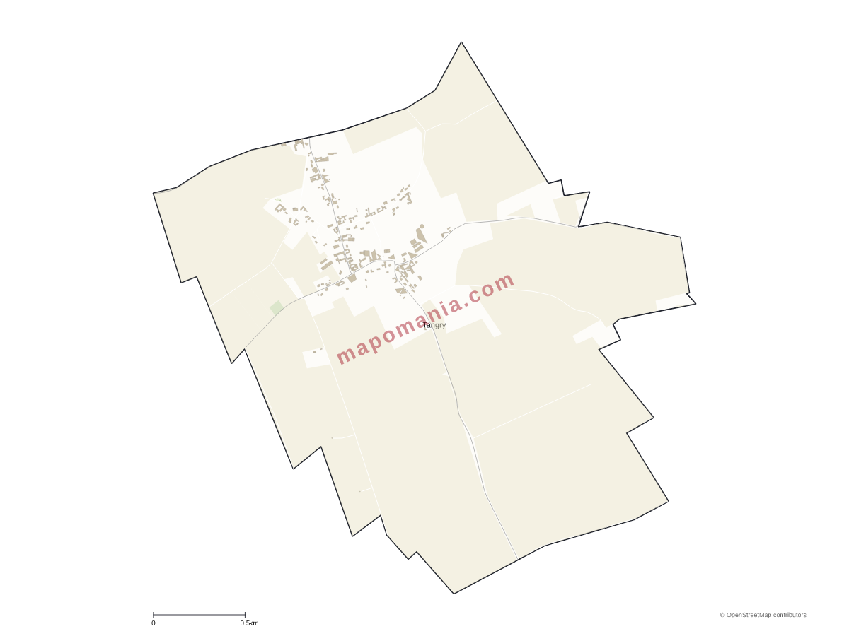 Carte de Tangry à personnaliser