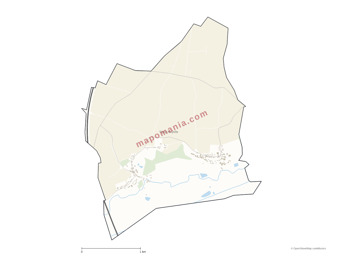 Carte de Tigny-Noyelle à personnaliser