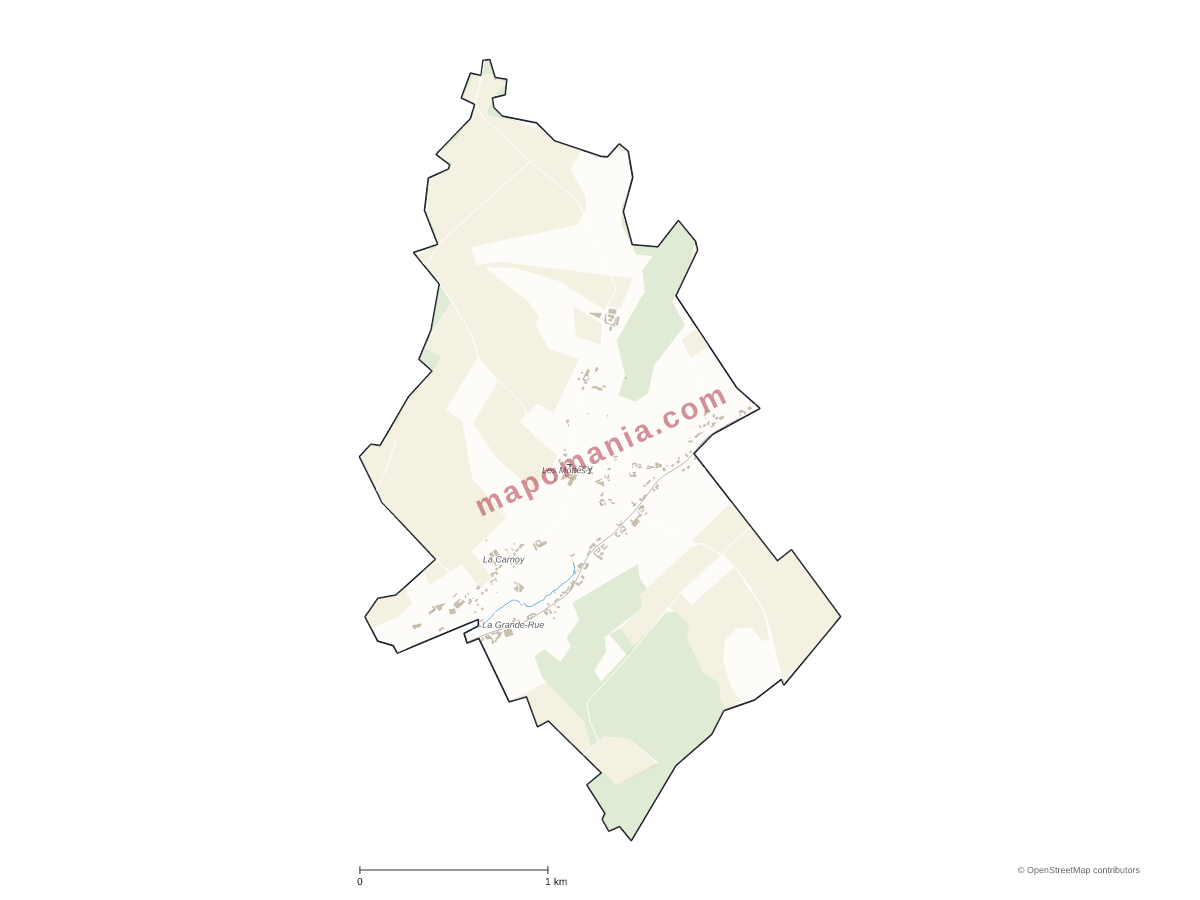 Carte de Torcy à personnaliser