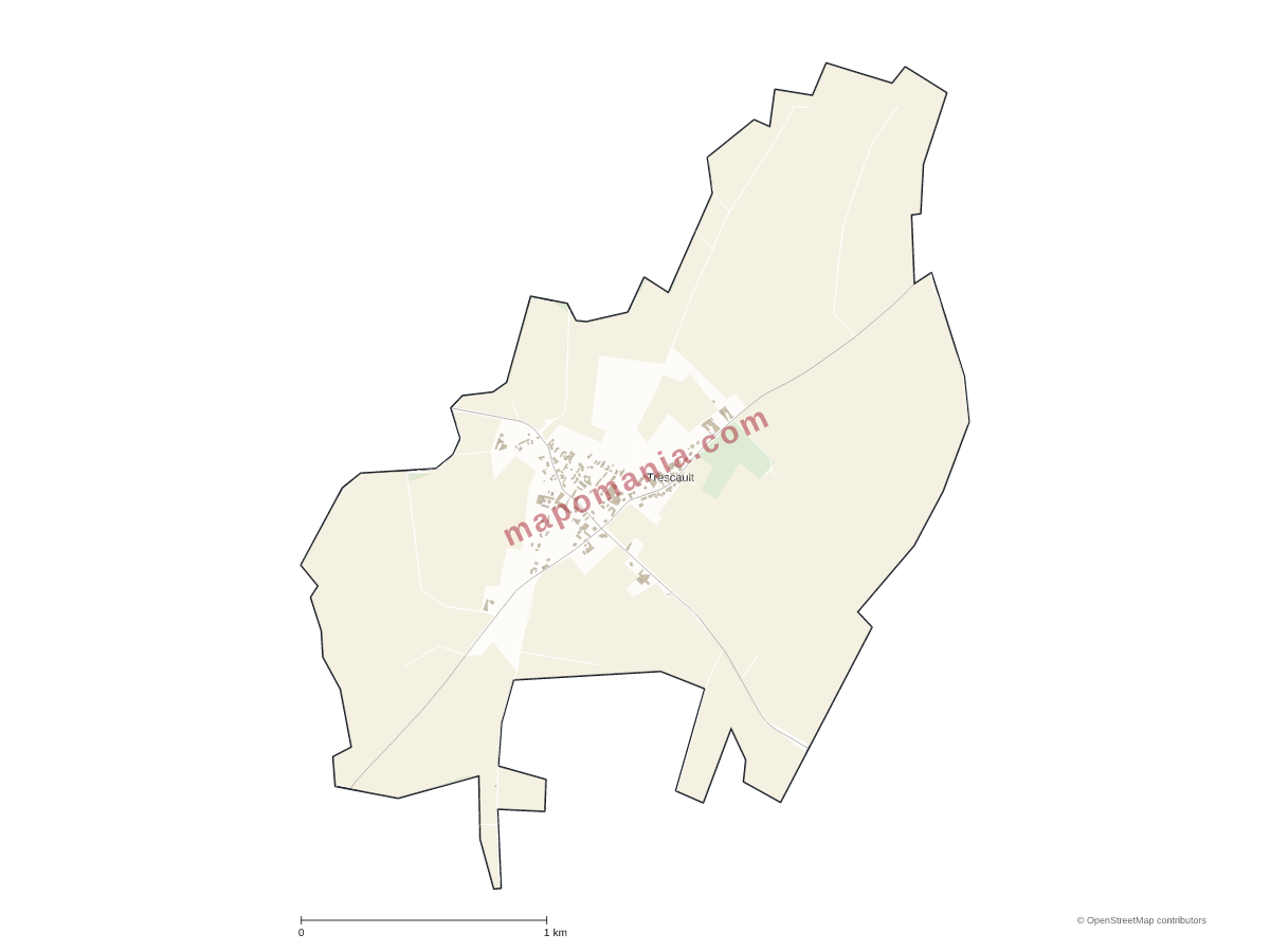 Carte de Trescault à personnaliser