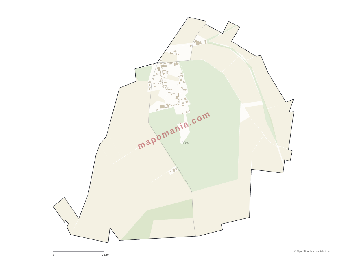 Carte de Vélu à personnaliser