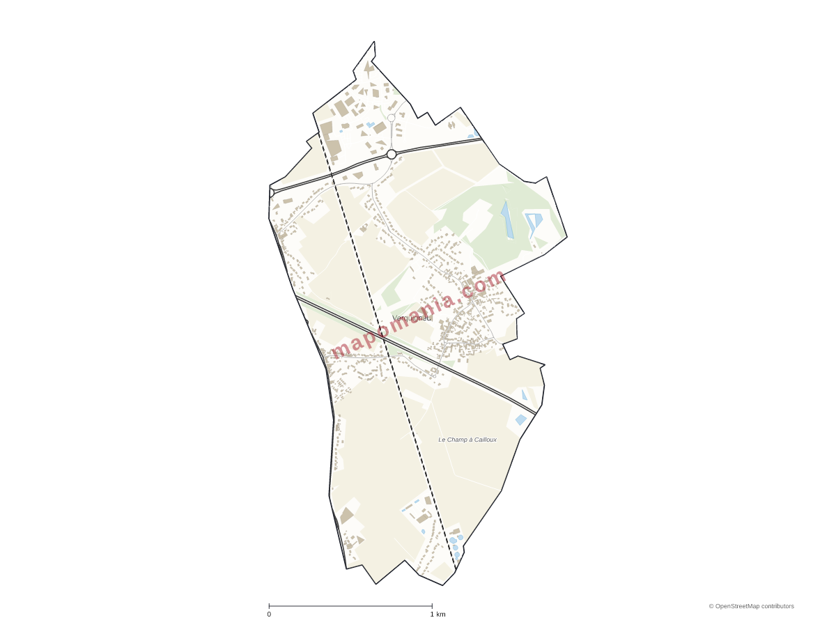 Carte de Verquigneul à personnaliser