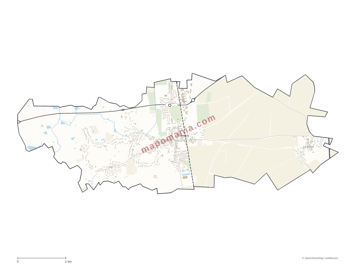 Carte de Verton à personnaliser