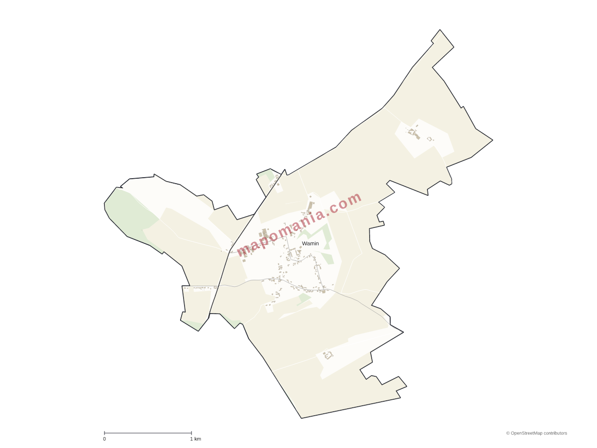 Carte de Wamin à personnaliser
