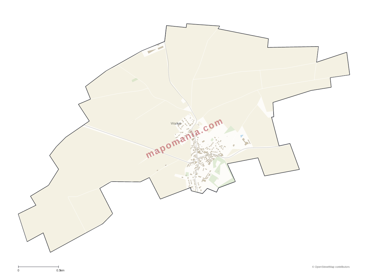 Carte de Warlus à personnaliser