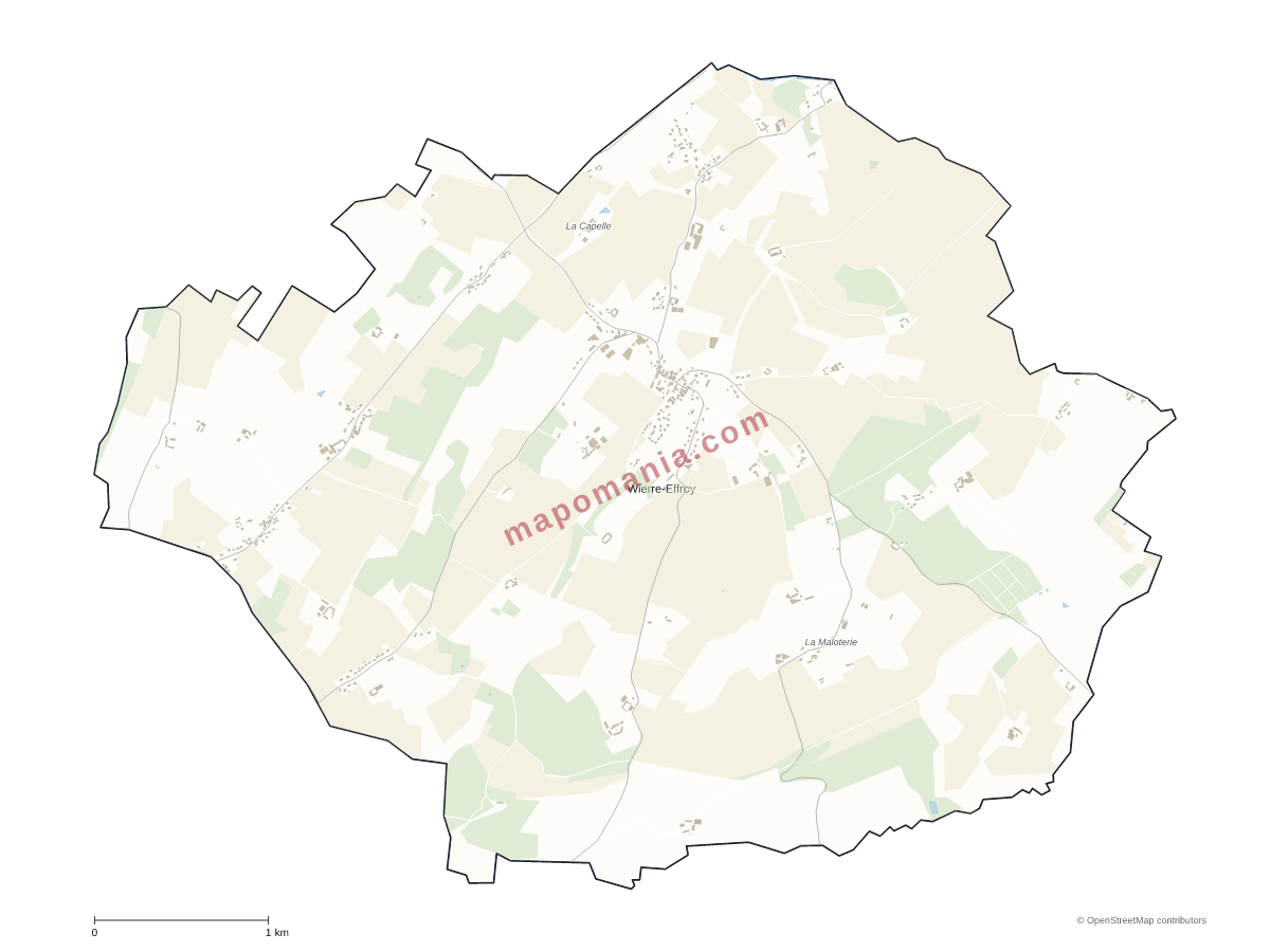 Carte de Wierre-Effroy à personnaliser