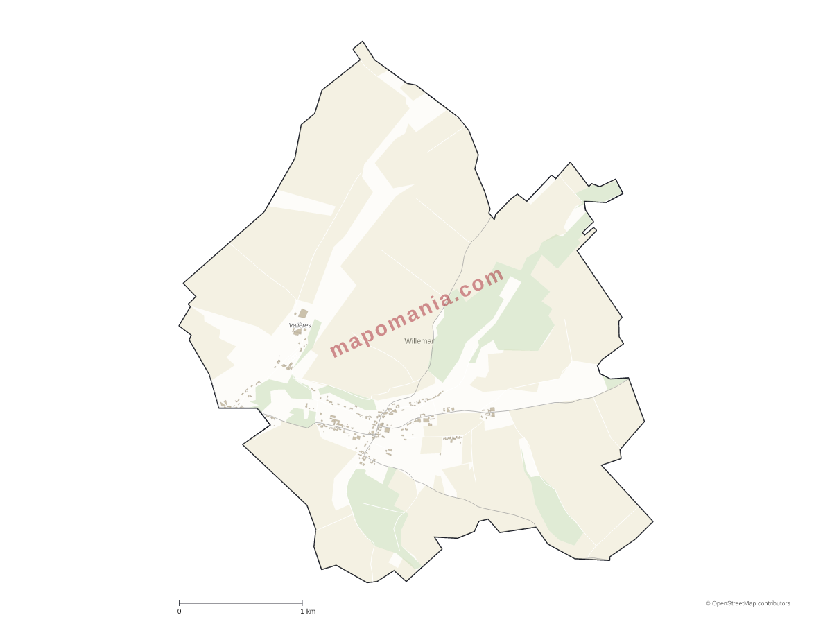 Carte de Willeman à personnaliser