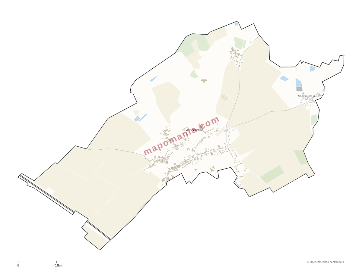 Carte de Witternesse à personnaliser