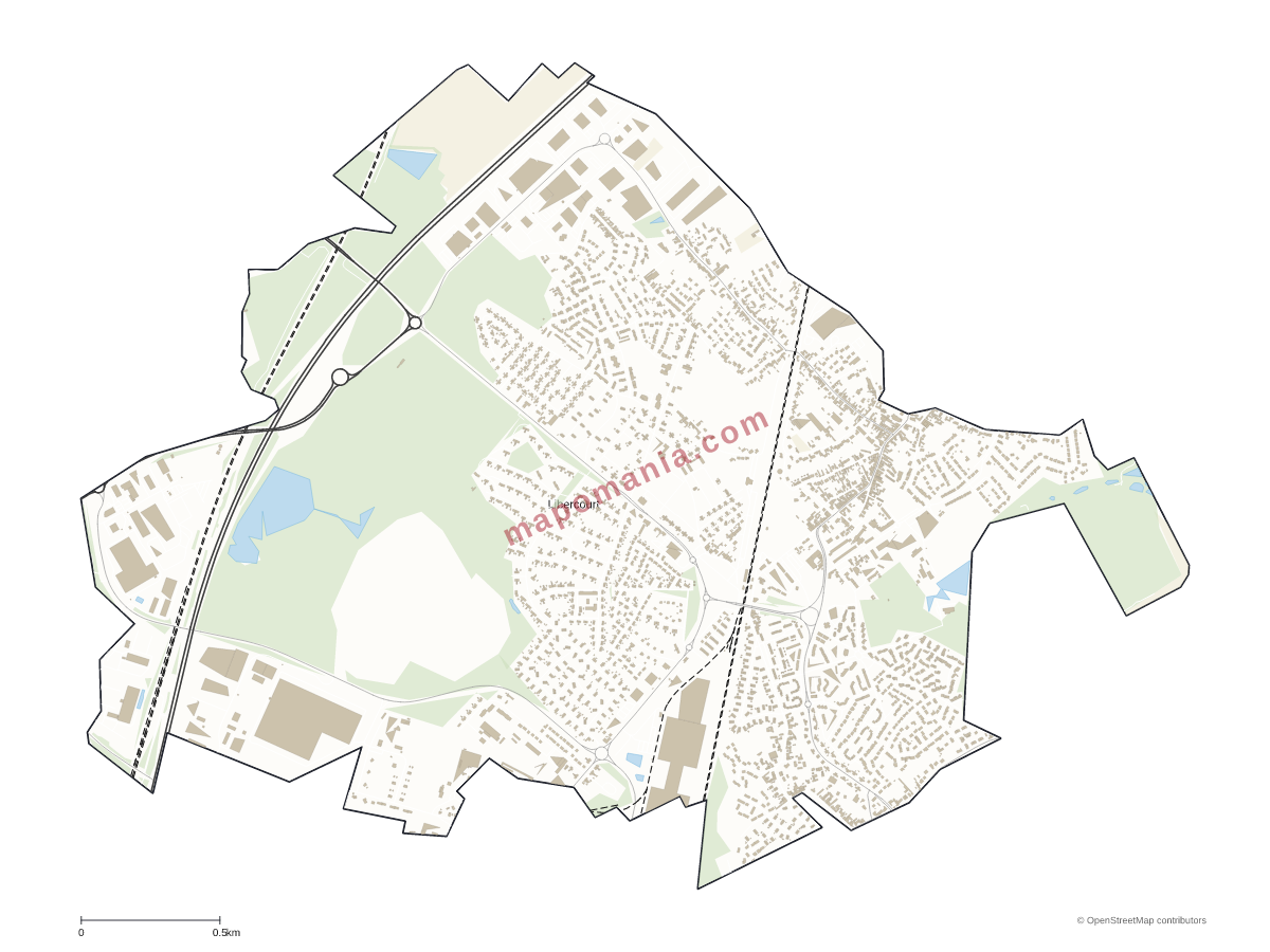 Carte de Libercourt à personnaliser